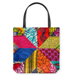 "The Nri" Textile Basketweave Tote Bag
