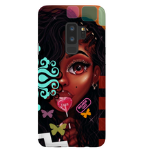 Load image into Gallery viewer, &quot;Girl with Lollipop Braids and Left Eye&quot; Melanin Lust Series Samsung Smartphone Flexi Cases