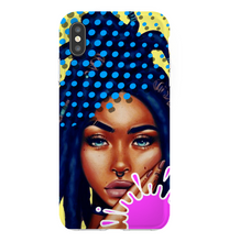 Load image into Gallery viewer, &quot;Green Eyes&quot; Melanin Magic Series iPhone Smartphone Cases