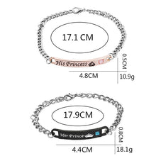 Load image into Gallery viewer, His and Hers Couples Titanium Steel Bracelets