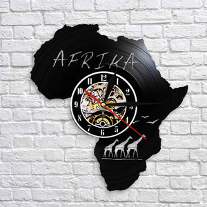 Africa Continent Map Wall Clock