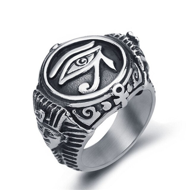 Silver Eye Of Horus Wadjet Ring