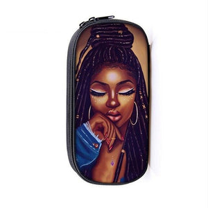 Melanin Poppin Girls Cosmetic Bag and Pencil Case