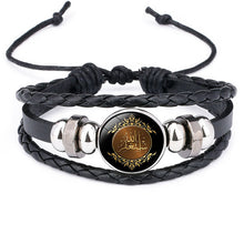 Load image into Gallery viewer, Muslim Faith Braided Leather Bracelet