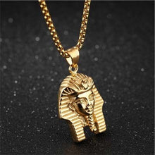 Load image into Gallery viewer, Egyptian Pharaoh Head Pendant Necklaces