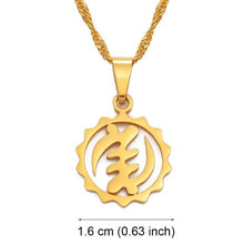 Load image into Gallery viewer, Gye Nyame Adinkra Symbol Necklaces