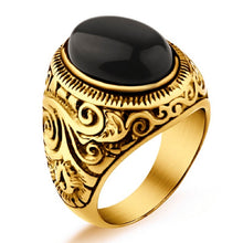 Load image into Gallery viewer, Vintage Black Onyx Stone Ring