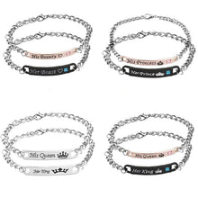 Load image into Gallery viewer, His and Hers Couples Titanium Steel Bracelets