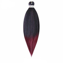 Load image into Gallery viewer, 20inch, 26inch, Hair Extension Pigtail Ombre Pure Color Braids