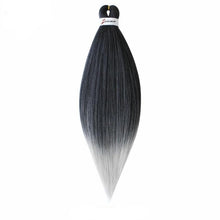 Load image into Gallery viewer, 20inch, 26inch, Hair Extension Pigtail Ombre Pure Color Braids