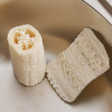 Load image into Gallery viewer, Natural Loofah Sponge Scrubber