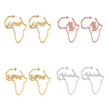 Load image into Gallery viewer, Love African Gye Nyame Adinkra Symbol Earrings