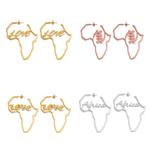 Love African Gye Nyame Adinkra Symbol Earrings