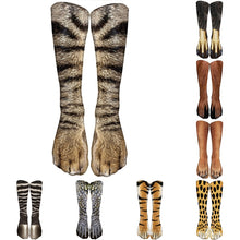 Load image into Gallery viewer, Animal print High Ankle Cotton Socks