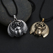 Load image into Gallery viewer, Scarab Wadjet (Eye) Pendant Necklace