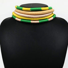 Load image into Gallery viewer, African Choker Necklaces and Earrings Sets