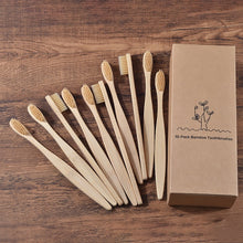 Load image into Gallery viewer, Colorful Eco Bamboo Toothbrush Set