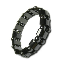 Load image into Gallery viewer, Black Stone Therapeutic Magnetic Bracelet