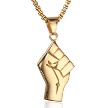 Load image into Gallery viewer, Power Victory Fist Symbol Pendant Necklace