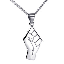 Load image into Gallery viewer, Power Victory Fist Symbol Pendant Necklace