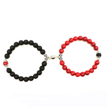 Load image into Gallery viewer, 2 Piece Pair Couples Magnetic Matching Stone Bracelets