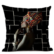 Load image into Gallery viewer, 45cm x 45cm African Women Print Pillow Cushion Cases Part III