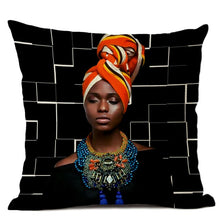 Load image into Gallery viewer, 45cm x 45cm African Women Print Pillow Cushion Cases Part III