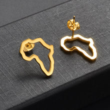 Load image into Gallery viewer, Mini African Continent Map Earrings