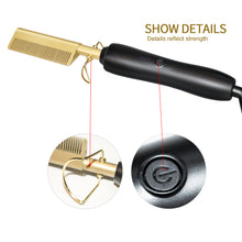 Load image into Gallery viewer, Flat Iron Electric Hot Comb hair Straightener