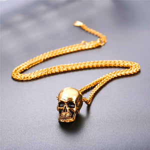 Stainless Steel Skull Pendant Necklaces