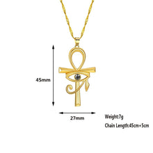 Load image into Gallery viewer, Hybrid Ankh and udjat Necklaces