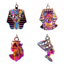 Load image into Gallery viewer, Shimmering Rainbow Effect Pharaonic Pendants