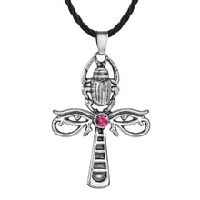 Load image into Gallery viewer, Hybrid Ankh Scarab and Udjat Pendant Necklace