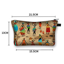 Load image into Gallery viewer, Ankara Print Cosmetics Pencil Case Travel Bag