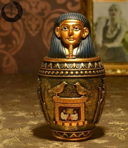 Egyptian Canopic Jars decorative Storage Set