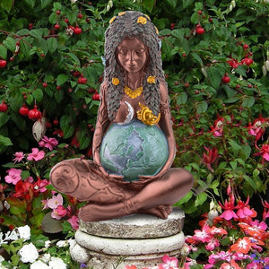 African Mama Earth Goddess Figurine