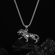 Load image into Gallery viewer, Striding Lion Pendant Necklace