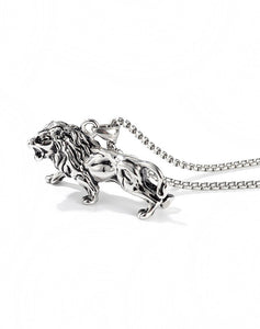 Striding Lion Pendant Necklace