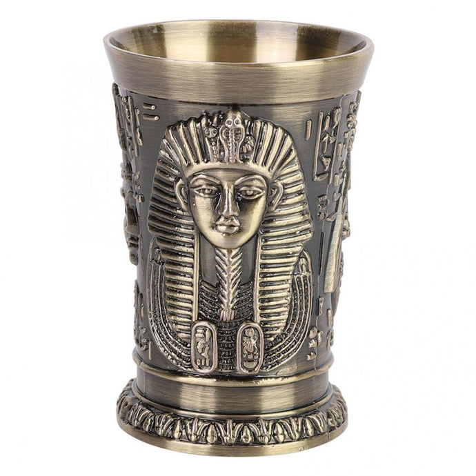 Decorative Bronze Egyptian Goblet Wine Cup