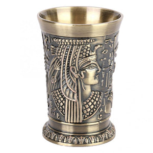 Decorative Bronze Egyptian Goblet Wine Cup
