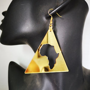 Reflective African Symbols themed Earrings