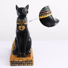 Load image into Gallery viewer, Ornamental Egyptian Figurine Statues Bastet and The Sphinx Wine Bottle Holders