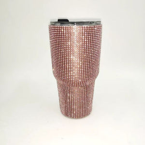 30oz/850ml Stainless Steel Diamond Covered Vacuum Travel Mug