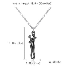 Load image into Gallery viewer, Loving Couple Hugging Pendant Necklace